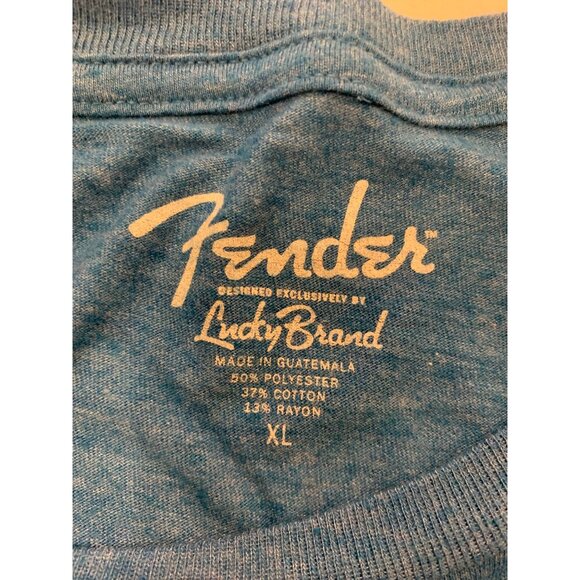 Fender Stratocaster Gods Of Rock Graphic Tee XL By Lucky Brand - Picture 3 of 4